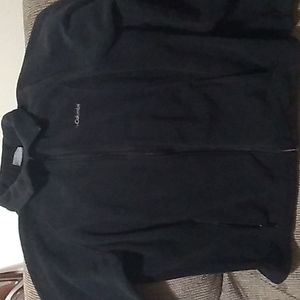 Womens black Columbia zip up fleece